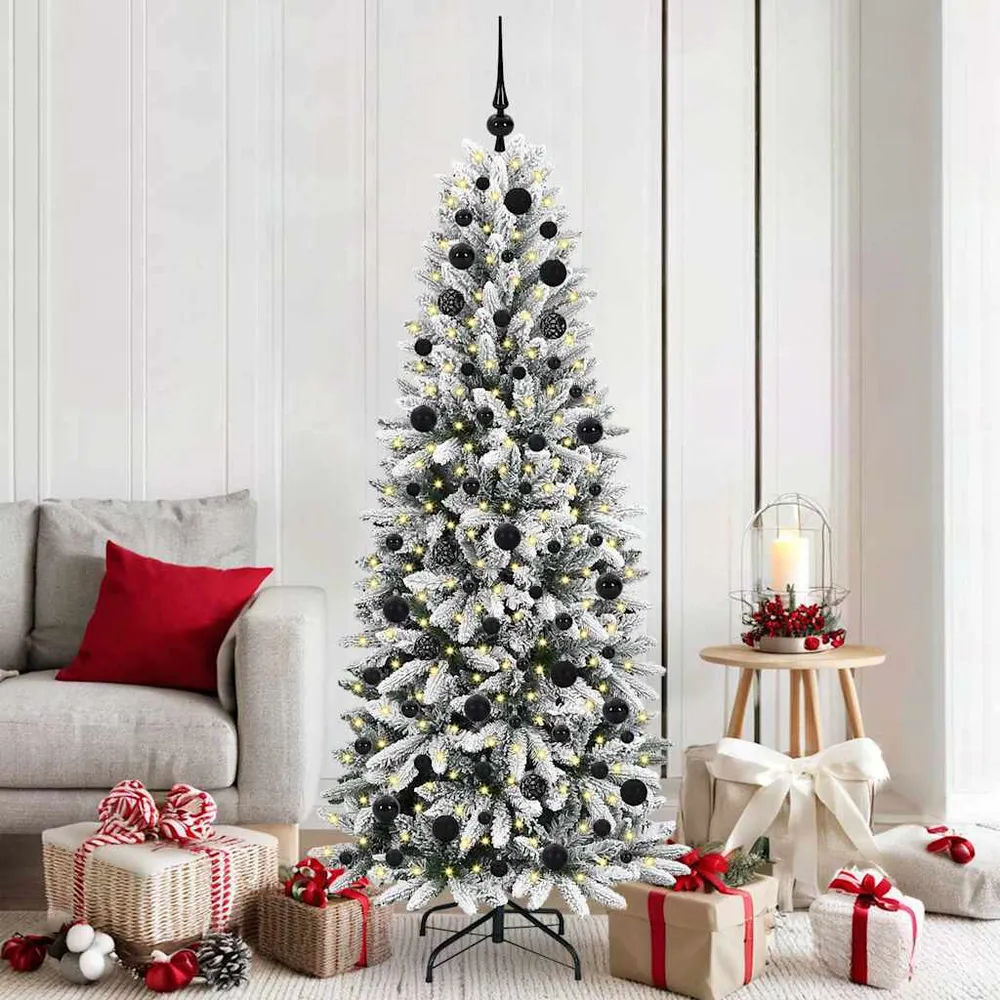 HKH Árvore de Natal Artificial com 300 Leds - Branco