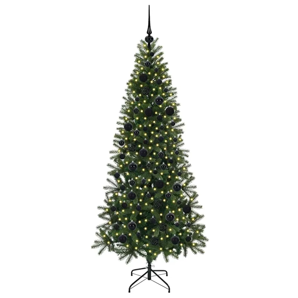HKH Árvore de Natal Artificial com 300 Leds Verde em PE e PVC