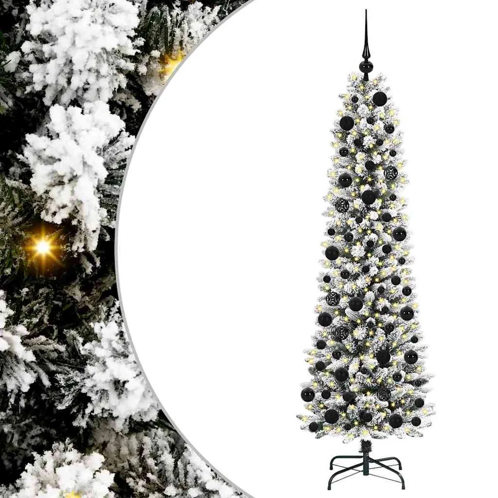 HKH Árvore de Natal Artificial com 300 Leds e Branco - Verde