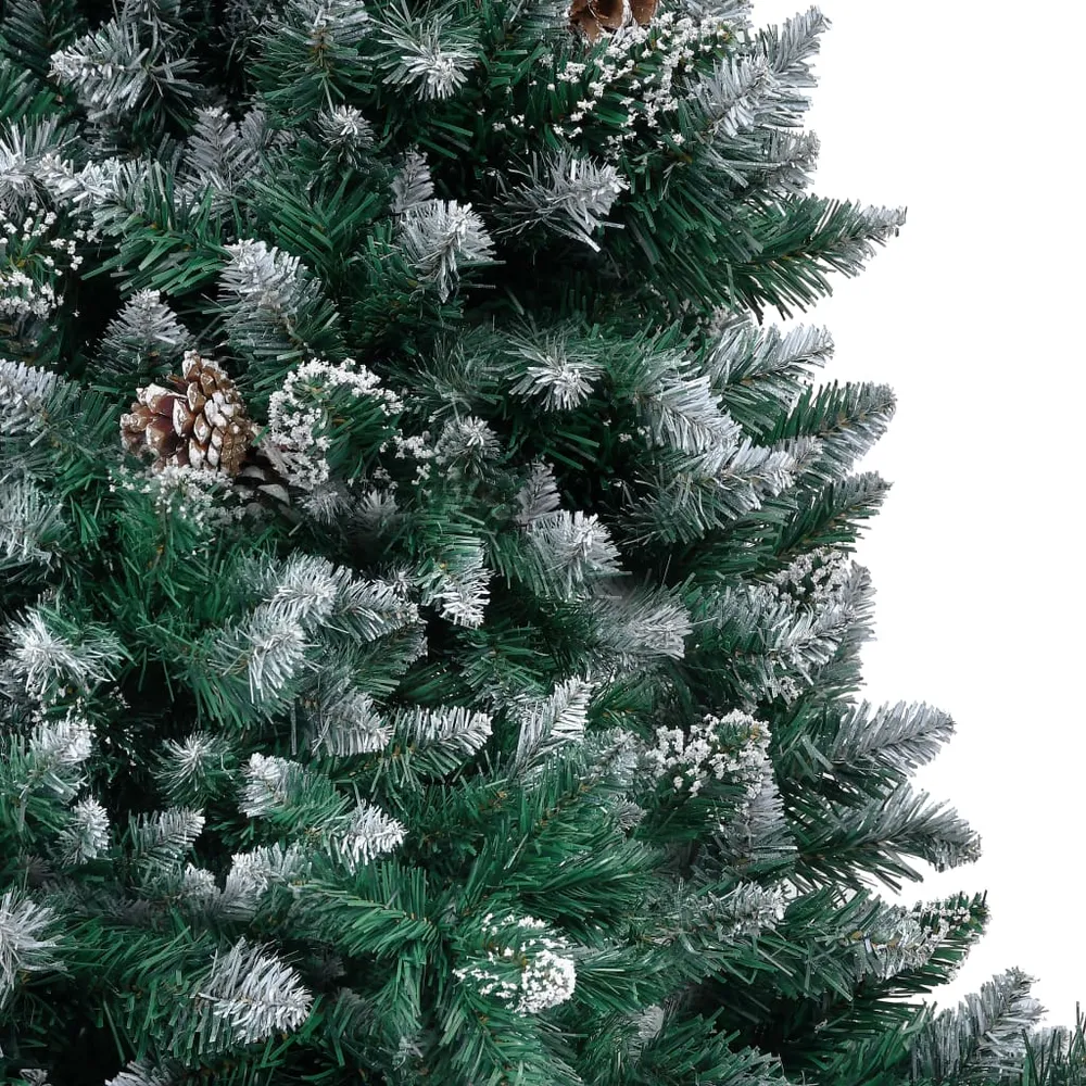 HKH Árvore de Natal Artificial com Pinhas e Neve Branca