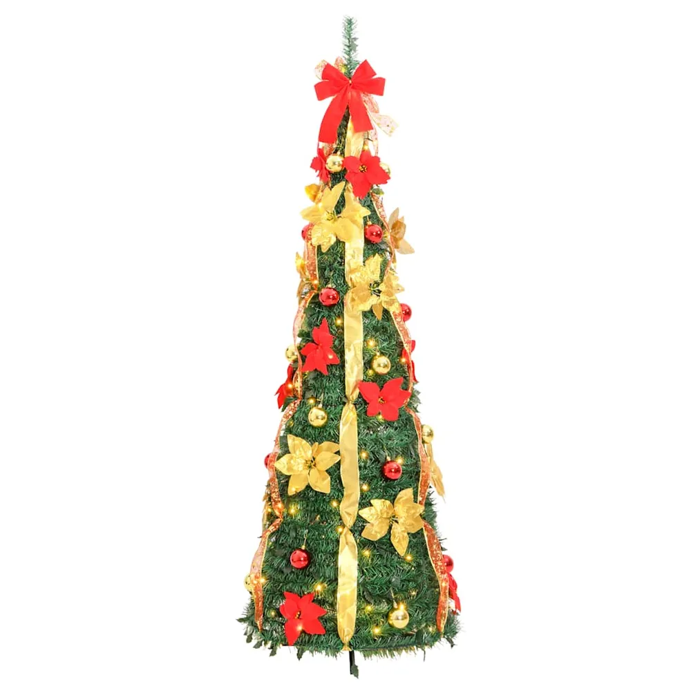 HKH Árvore de Natal Artificial Pop - Up com 150 Luzes LED - Verde