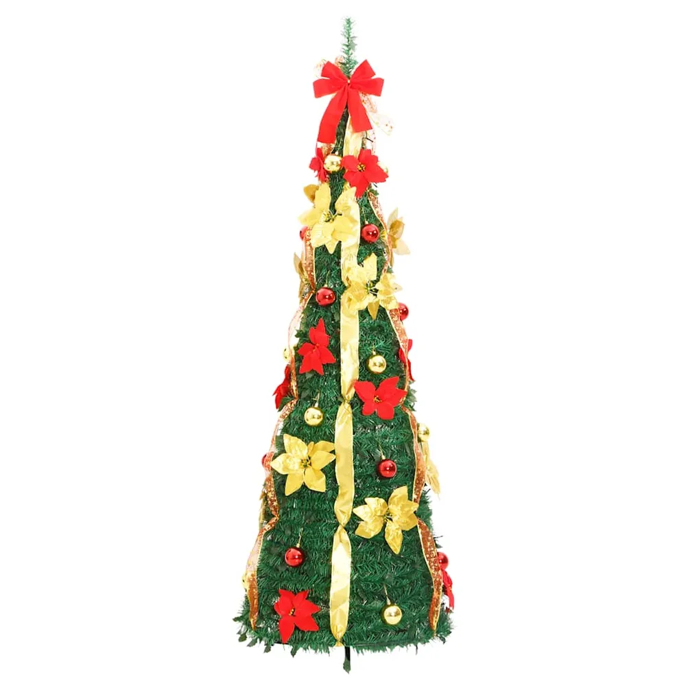 HKH Árvore de Natal Artificial Pop - Up com 150 Luzes LED - Verde