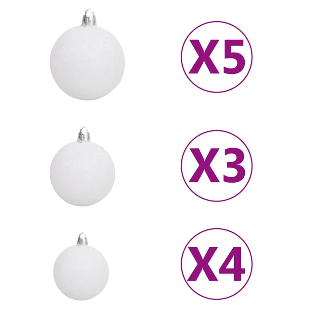 HKH Árvore Natal Artificial Pré-Iluminada com Bolas - Verde