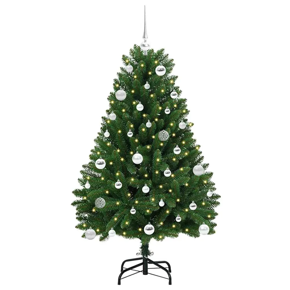 HKH Árvore de Natal Artificial Verde em Metal e PVC
