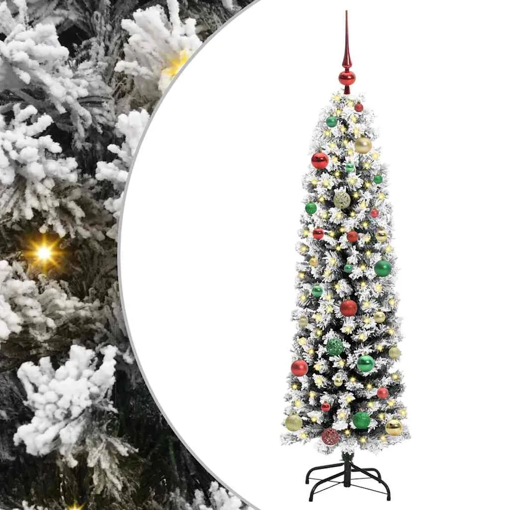 HKH Árvore de Natal Artificial Verde em ço e PVC