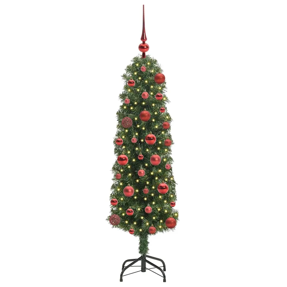 HKH Árvore de Natal Artificial Verde em ço e PVC