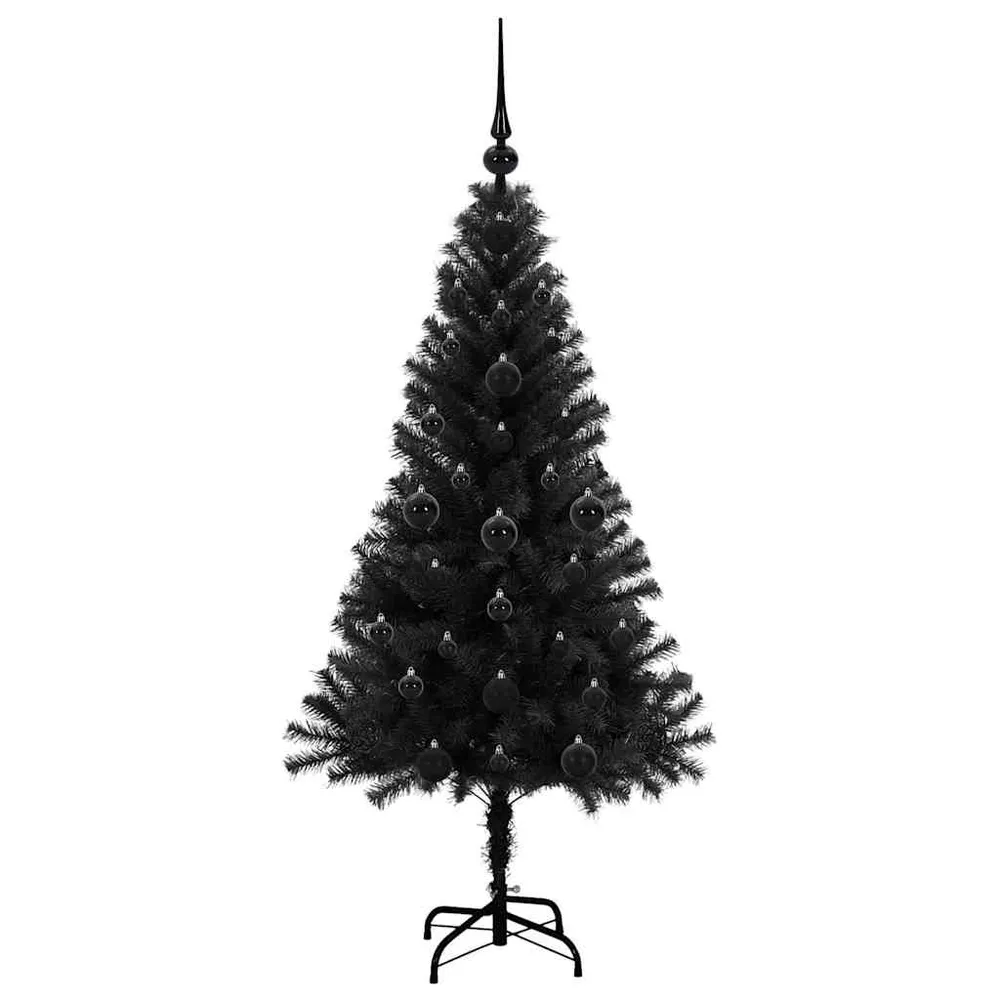 HKH Árvore de Natal com 150 Leds com Suporte Preto em PVC