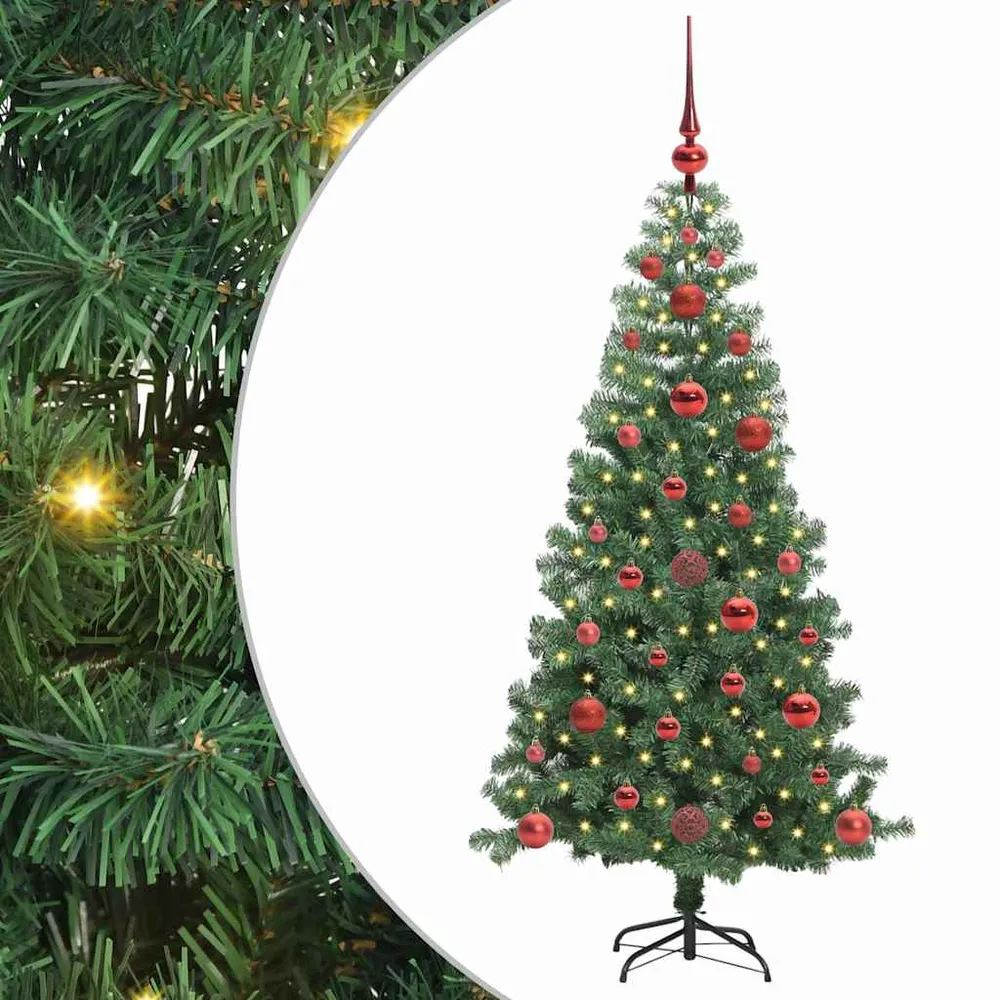 HKH Árvore de Natal com 150 Leds com Suporte Verde em PVC