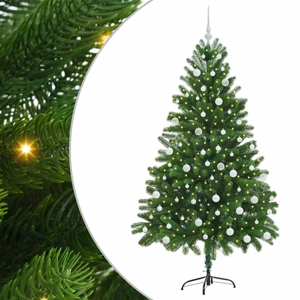 HKH Árvore de Natal com 300 Leds com Suporte Verde em PE