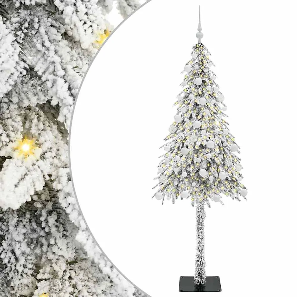 HKH Árvore de Natal com 300 Leds com Suporte Branco em ço e PE
