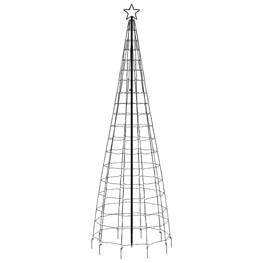 HKH Árvore de Natal LED com Spikes e 570 Leds - Branco Quente
