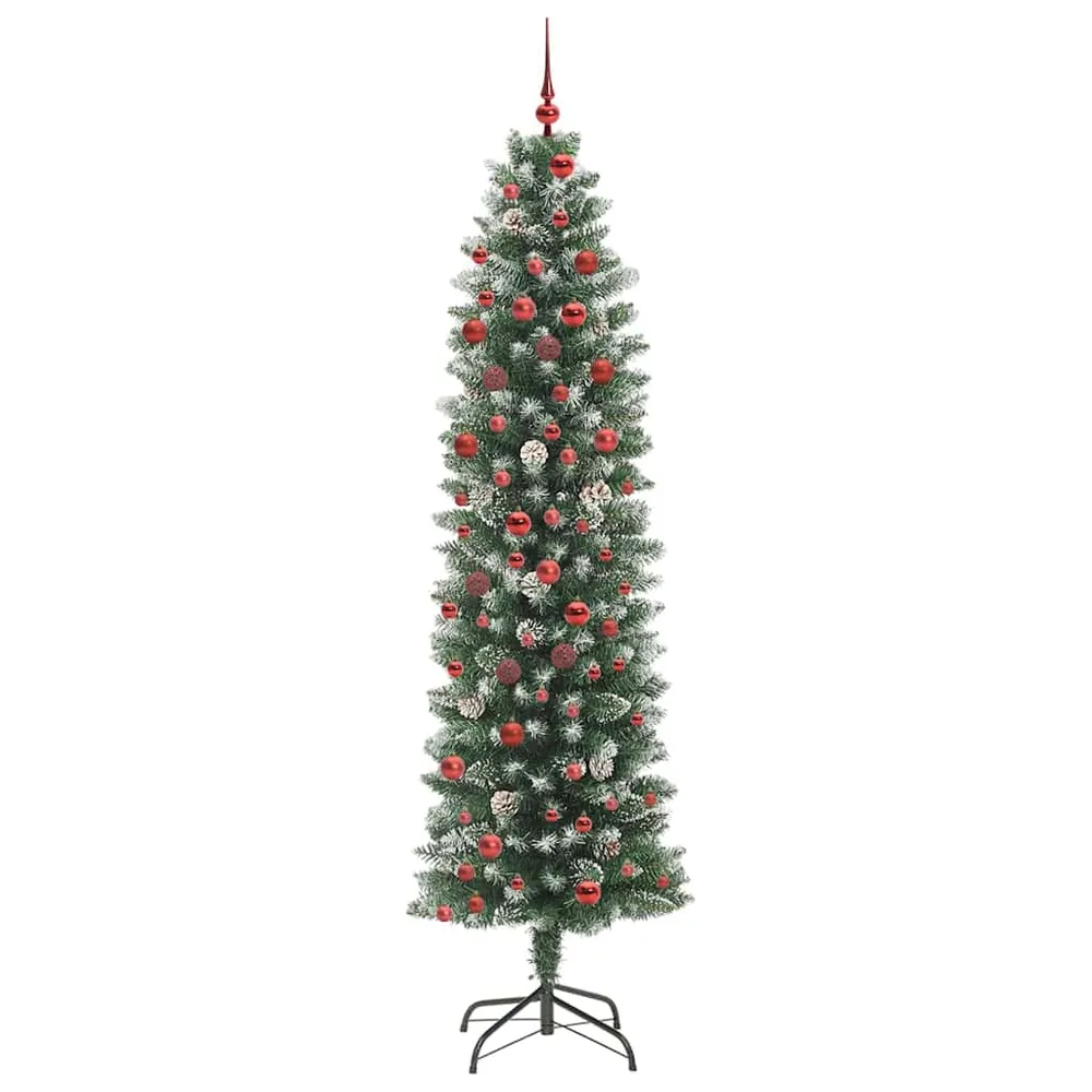 HKH Árvore Slim de Natal Artificial e Branco - Verde