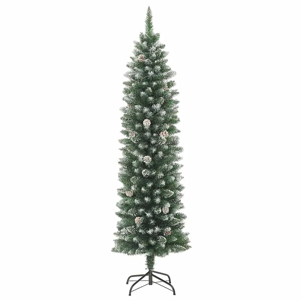 HKH Árvore Slim de Natal Artificial e Branco - Verde