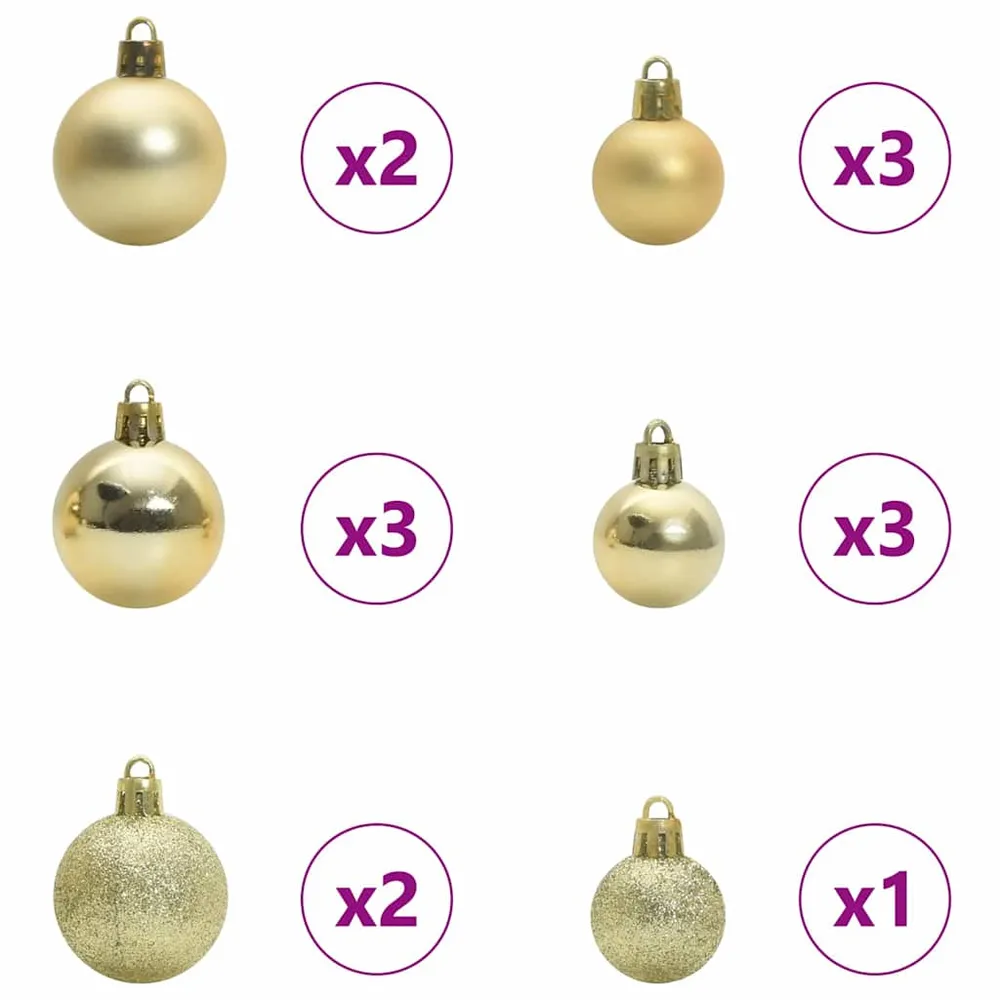 HKH Árvore Slim de Natal Artificial e Branco - Verde