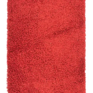 Hochflor Teppich 110 x 60 cm - rot