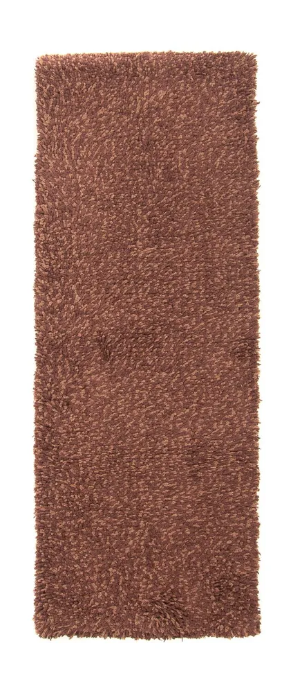 Hochflor Teppich 204 x 70 cm - braun