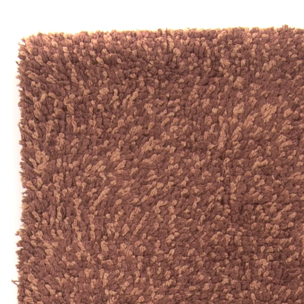 Hochflor Teppich 204 x 70 cm - braun