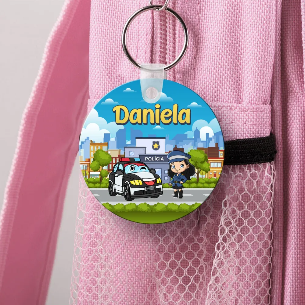 Identificador de Mochila "Polícia"