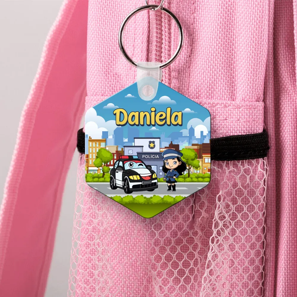 Identificador de Mochila "Polícia"