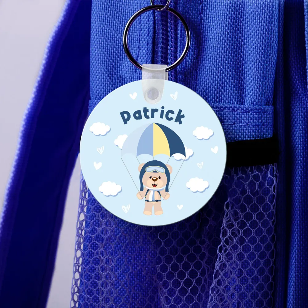 Identificador de Mochila "Ursinho Paraquedista"