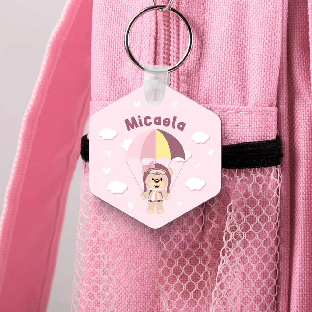 Identificador de Mochila "Ursinho Paraquedista"