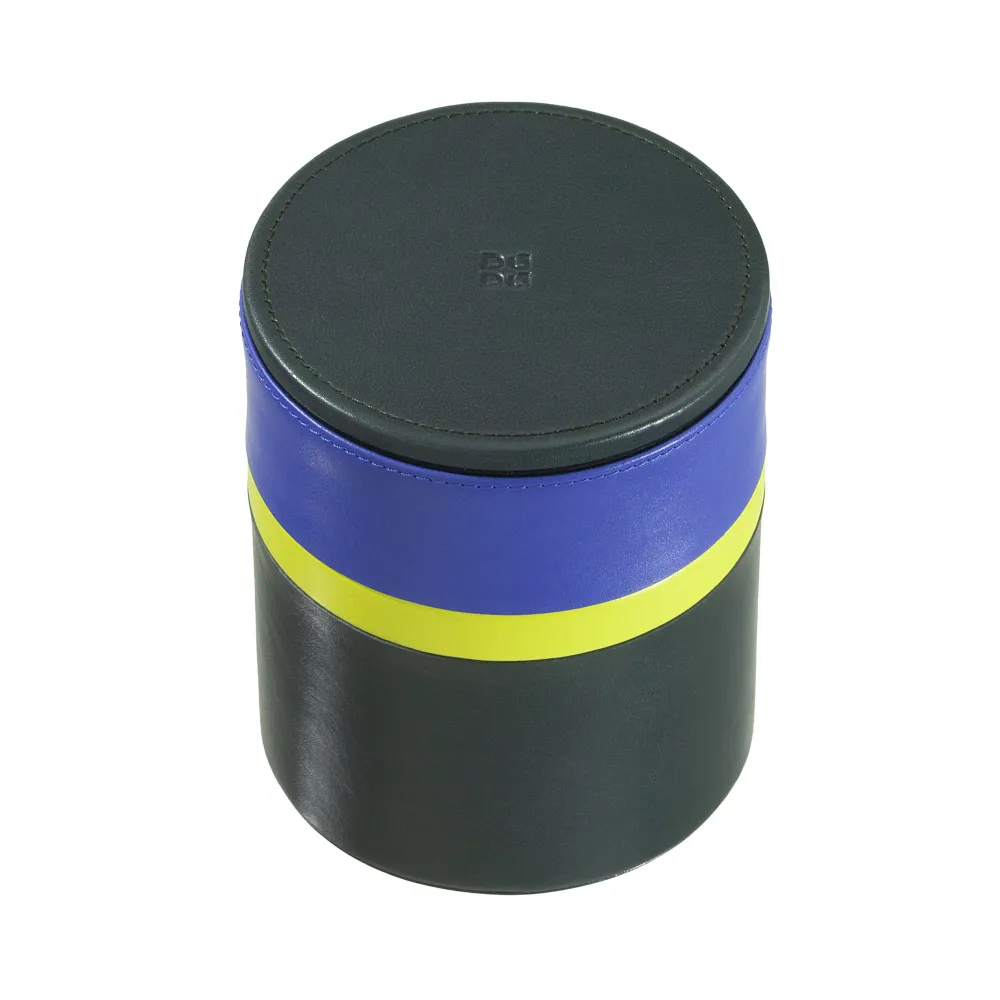 Jarra DUDU Design com tampa para mesa de home office 11x14cm, bandeja de armazenamento multicolorida, esvaziador de bolso...