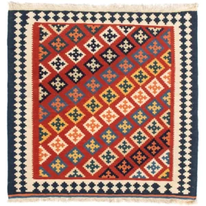 Kelim Fars Teppich 105x103cm