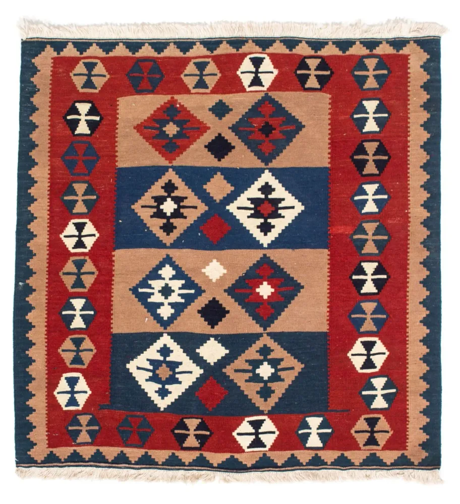 Kelim Teppich - Oriental 100 x 97 cm - mehrfarbig
