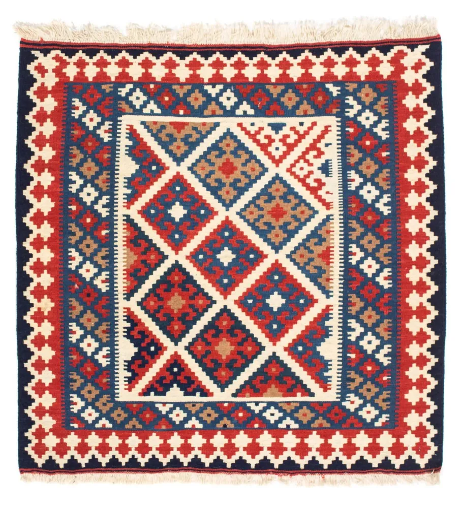Kelim Teppich - Oriental 103 x 100 cm - mehrfarbig