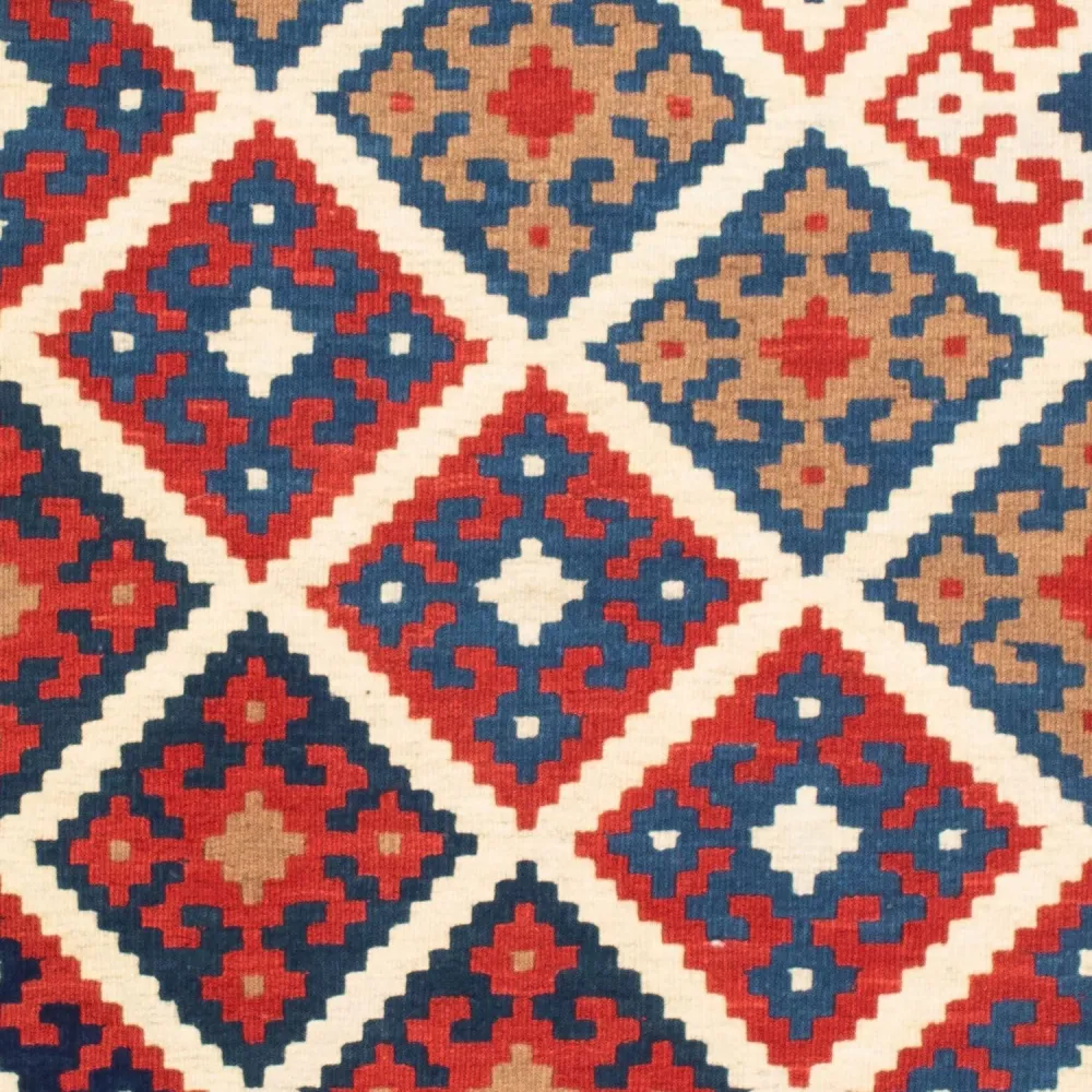 Kelim Teppich - Oriental 103 x 100 cm - mehrfarbig