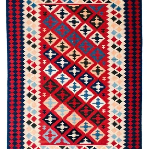 Kelim Teppich - Oriental 202 x 153 cm - rot
