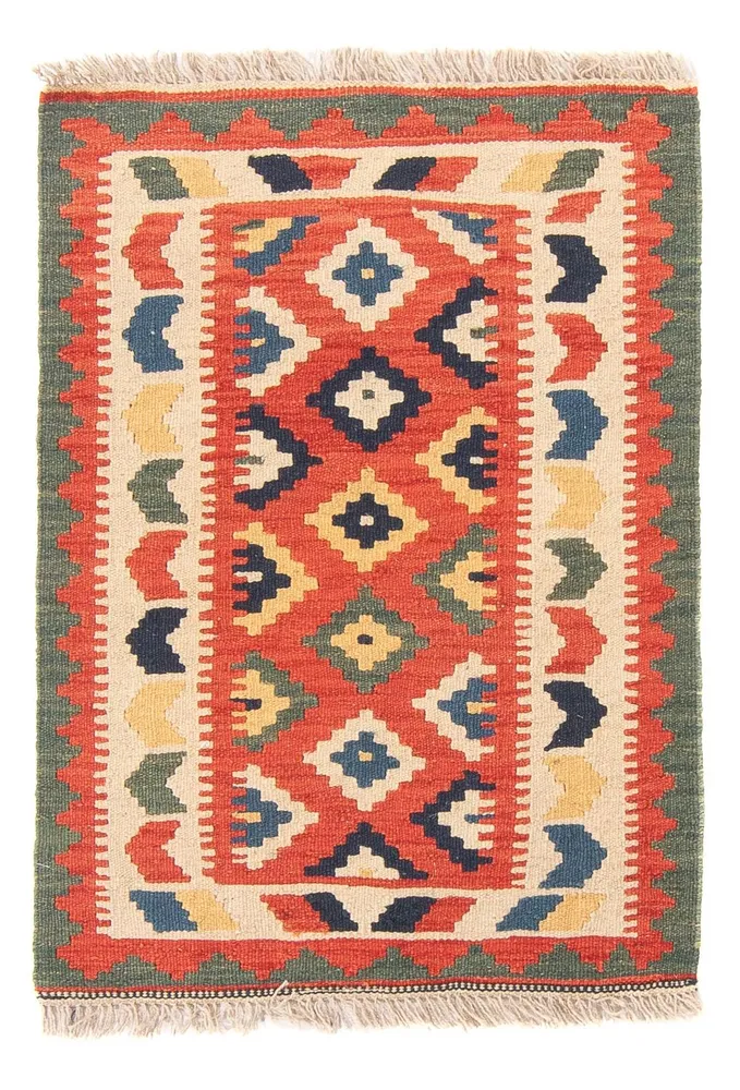 Kelim Teppich - Oriental - 97 x 66 cm - rot