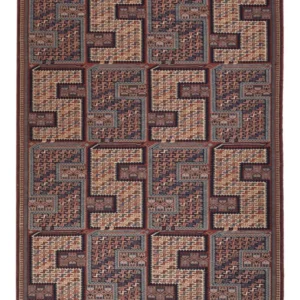 Kelim Teppich - Oriental - Soumak - 207 x 165 cm - dunkelbeige