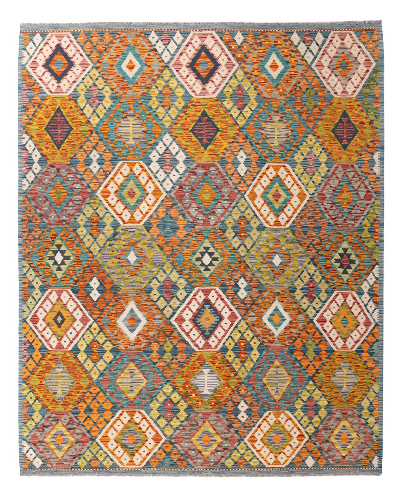 Kelim Teppich - Splash - 236 x 193 cm - bunt