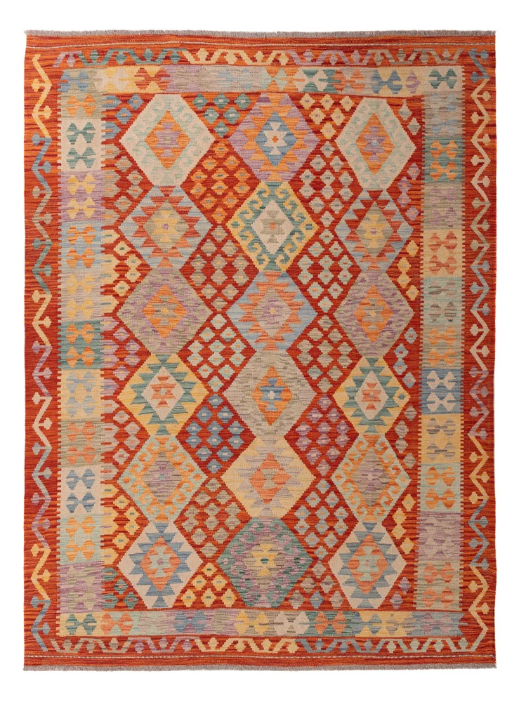 Kelim Teppich - Splash - 240 x 181 cm - bunt