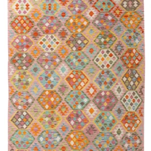 Kelim Teppich - Splash - 248 x 178 cm - bunt