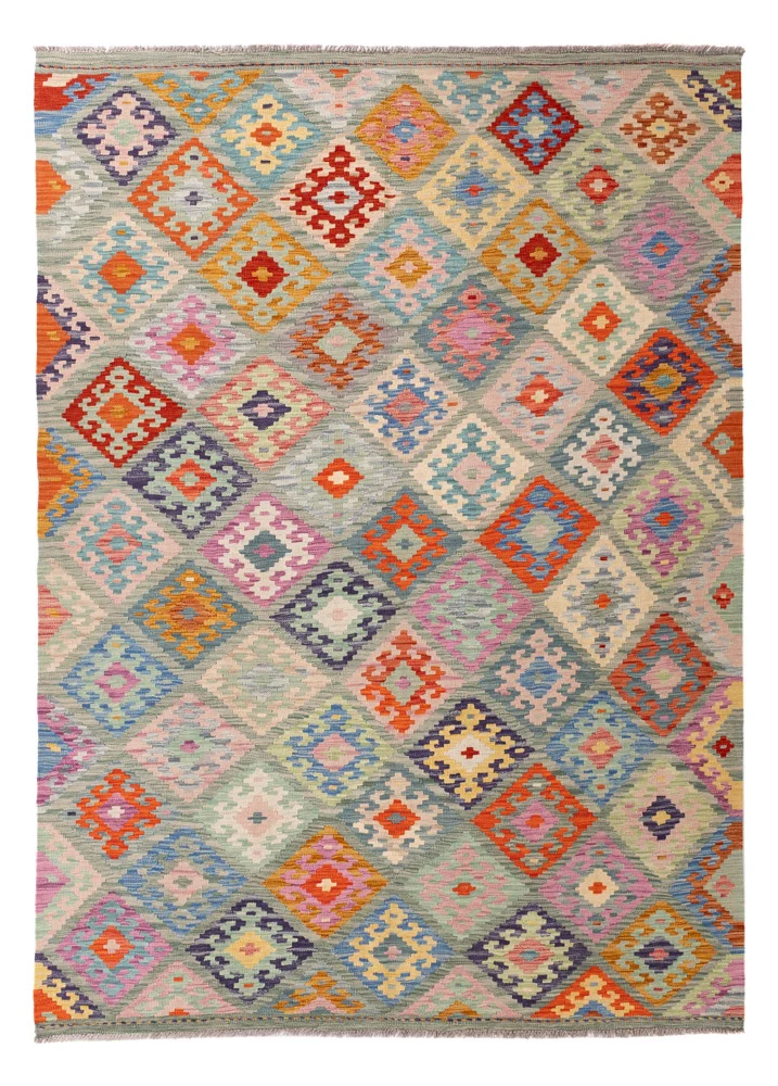 Kelim Teppich - Splash - 250 x 175 cm - bunt