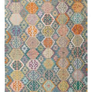Kelim Teppich - Splash - 254 x 180 cm - bunt