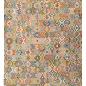 Kelim Teppich - Splash - 345 x 253 cm - bunt