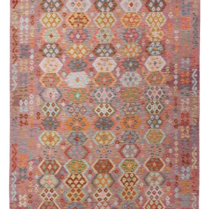 Kelim Teppich - Splash - 347 x 252 cm - bunt