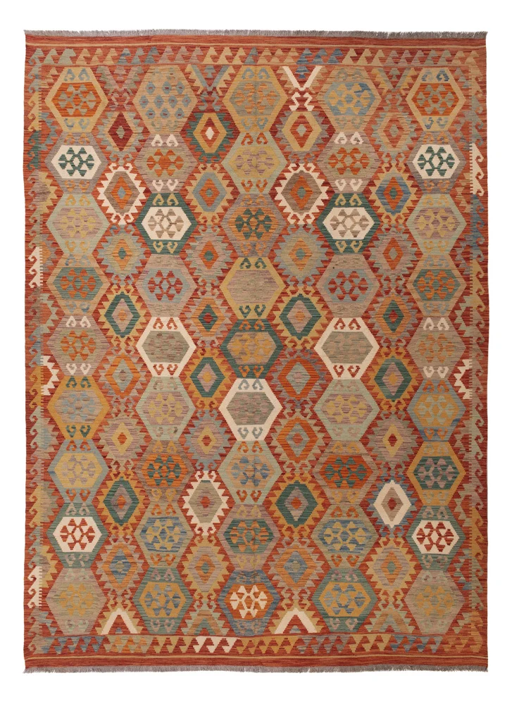Kelim Teppich - Splash - 352 x 256 cm - bunt