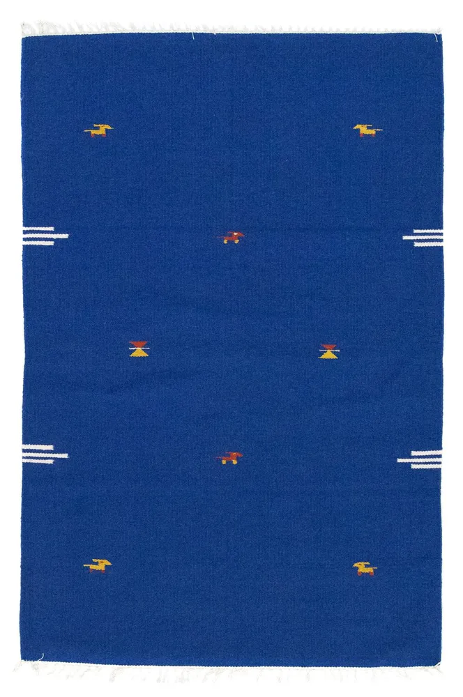 Kelim Teppich - Trendy 180 x 120 cm - blau