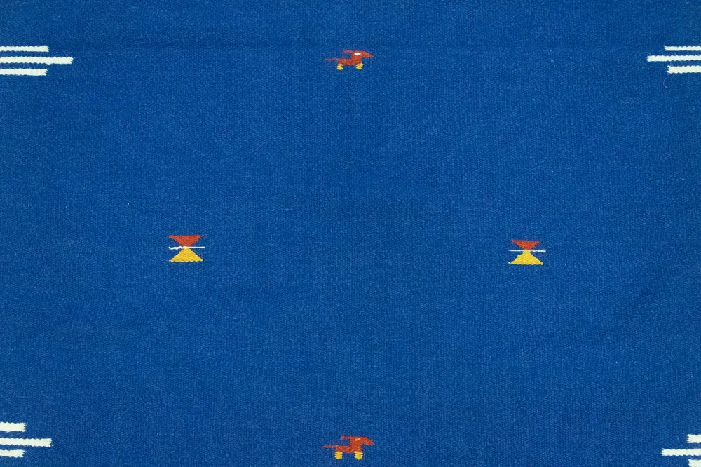 Kelim Teppich - Trendy 180 x 120 cm - blau