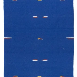 Kelim Teppich - Trendy 180 x 120 cm - blau