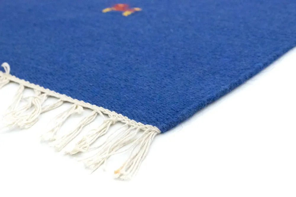 Kelim Teppich - Trendy 180 x 120 cm - blau