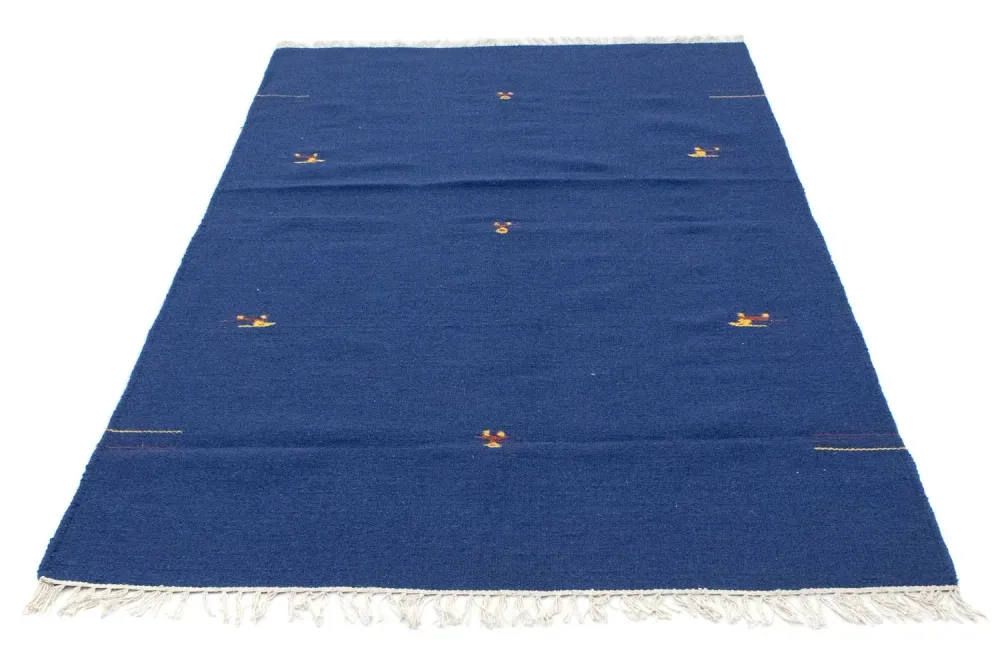 Kelim Teppich - Trendy 180 x 120 cm - blau