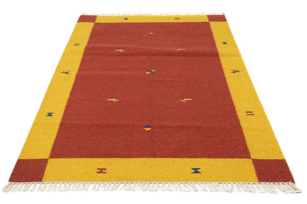 Kelim Teppich - Trendy 180 x 120 cm - orange