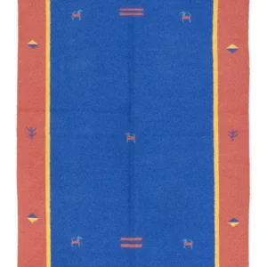 Kelim Teppich - Trendy 200 x 140 cm - blau