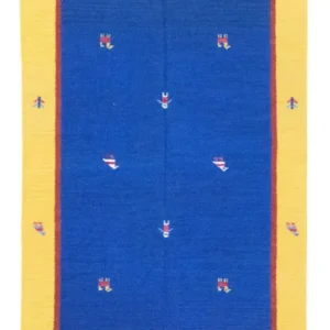 Kelim Teppich - Trendy 200 x 140 cm - blau