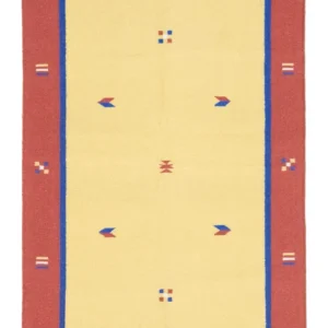Kelim Teppich - Trendy 200 x 140 cm - gelb